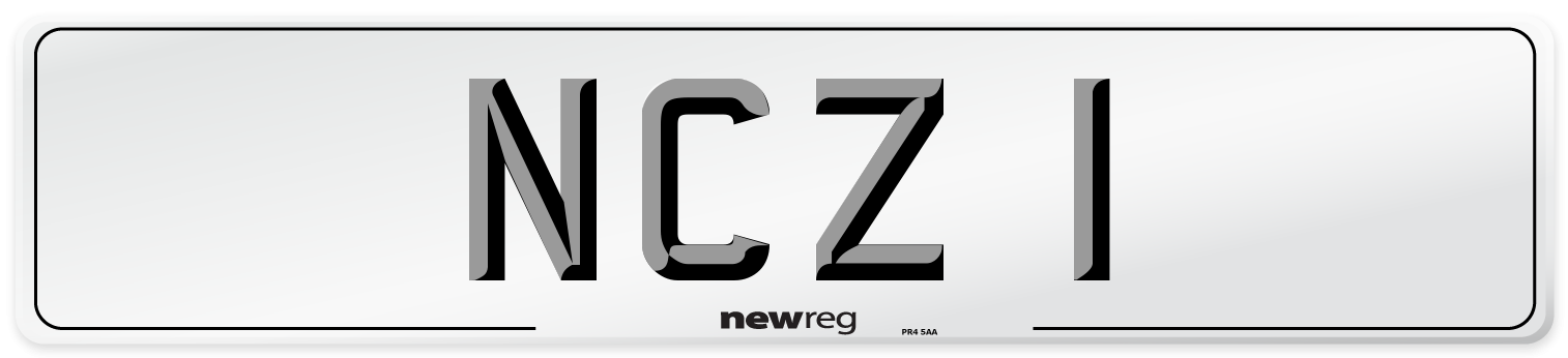 NCZ 1 Number Plate from New Reg